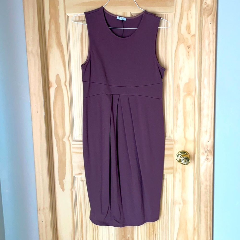 Purple pencil dress